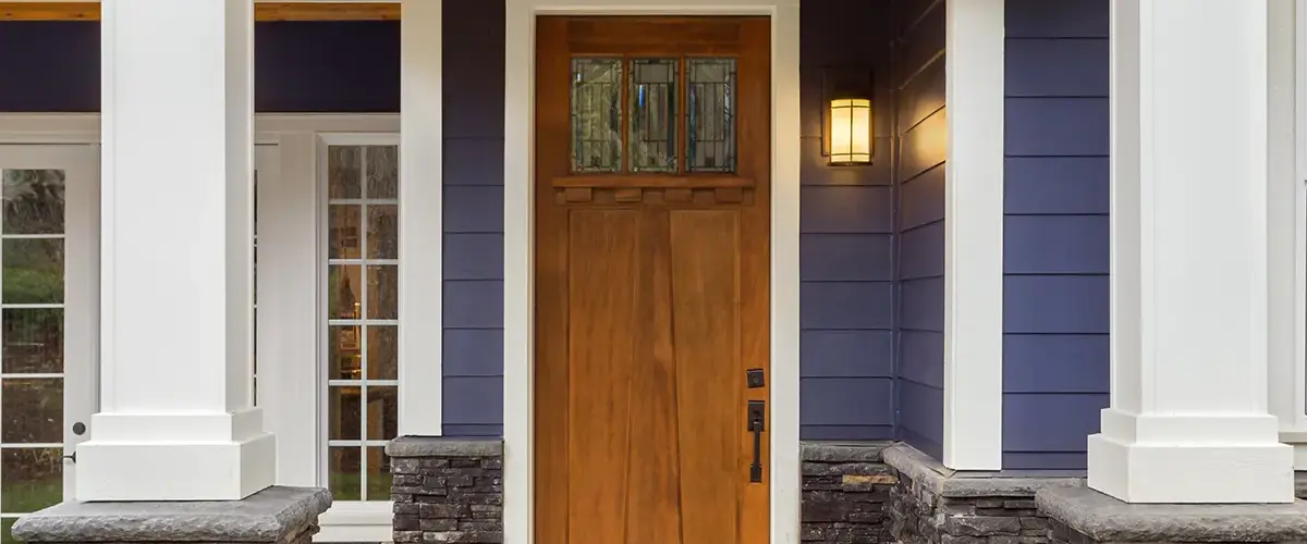Brown Wood Door Installed In White House TN