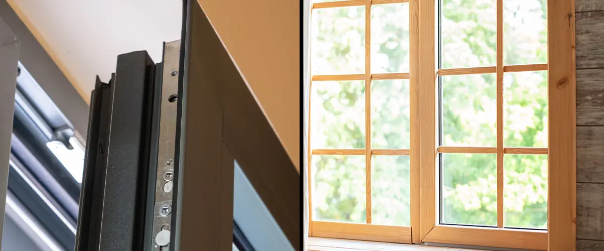 aluminium vs wood windows comparison side by side