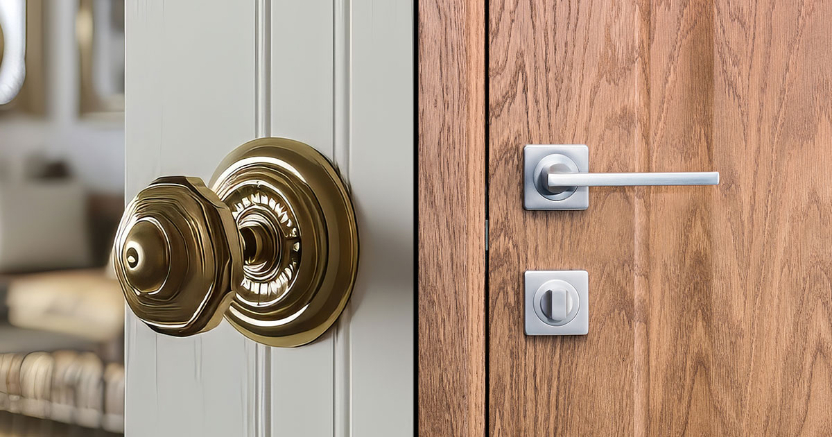 door knobs vs handles comparison