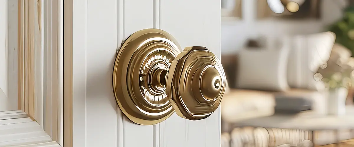 door with knob close up